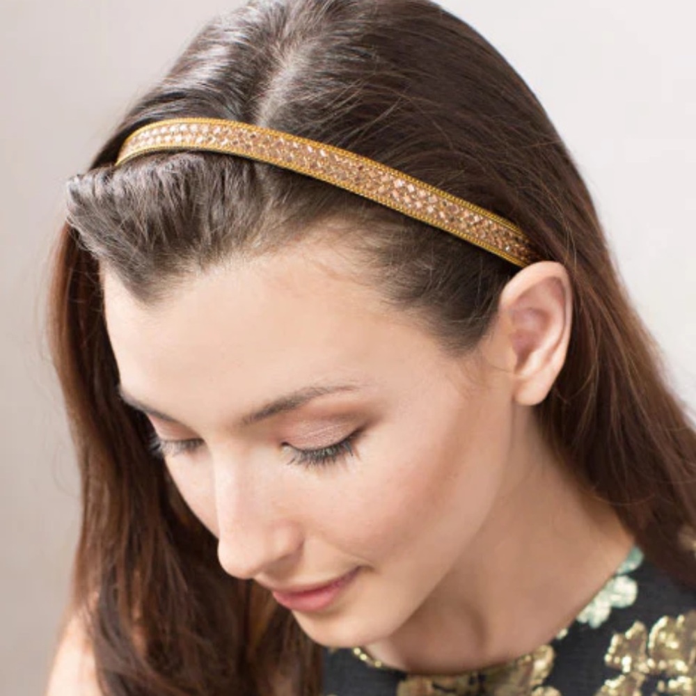Lilla Rose Jamie Headband with Standard Blonde elastic, New
